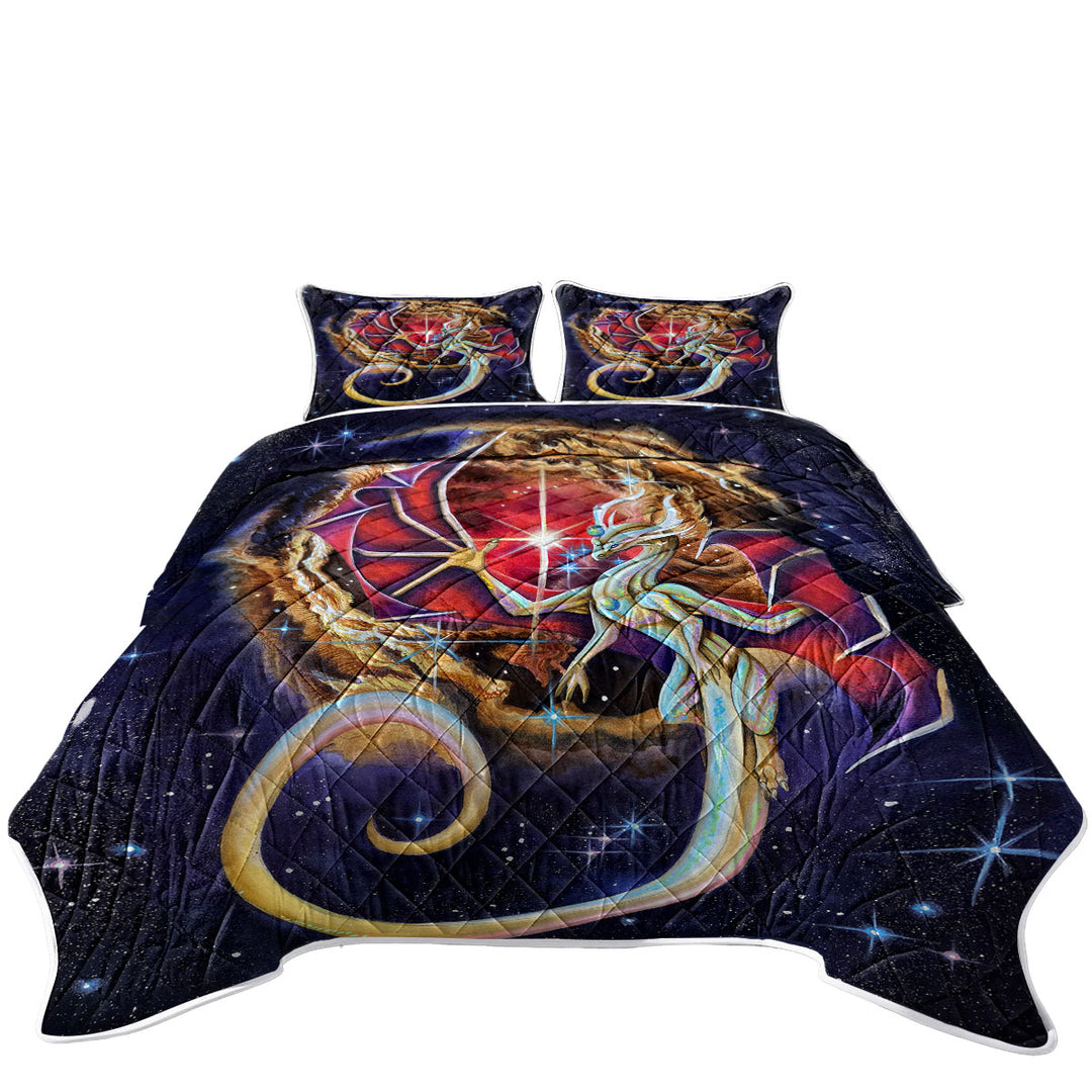 Fantasy Art Dragon Echoes of Light Quilts