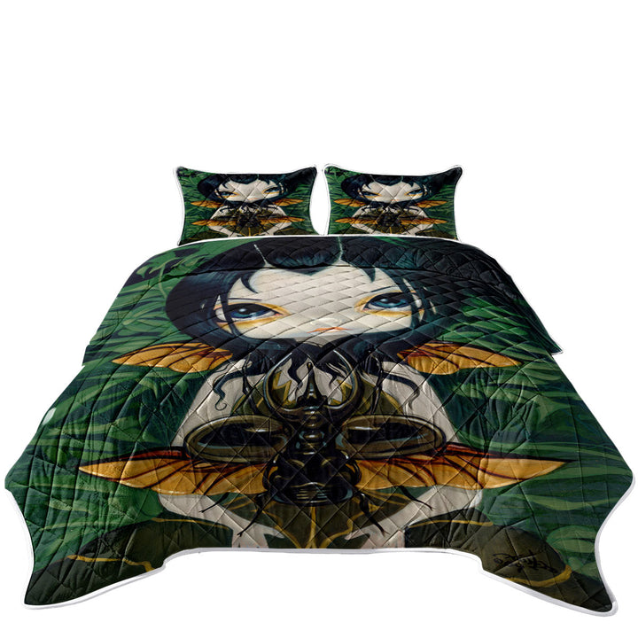 Fantasy Art Lovey Fairy Beetle Wings Quilts