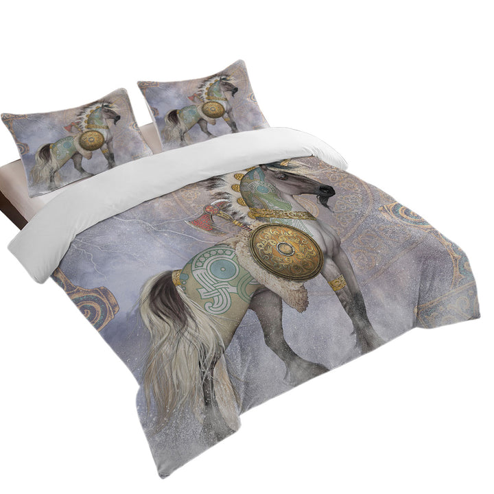 Fantasy Art Starfire the Native Warrior Unicorn Duvet Cover sale