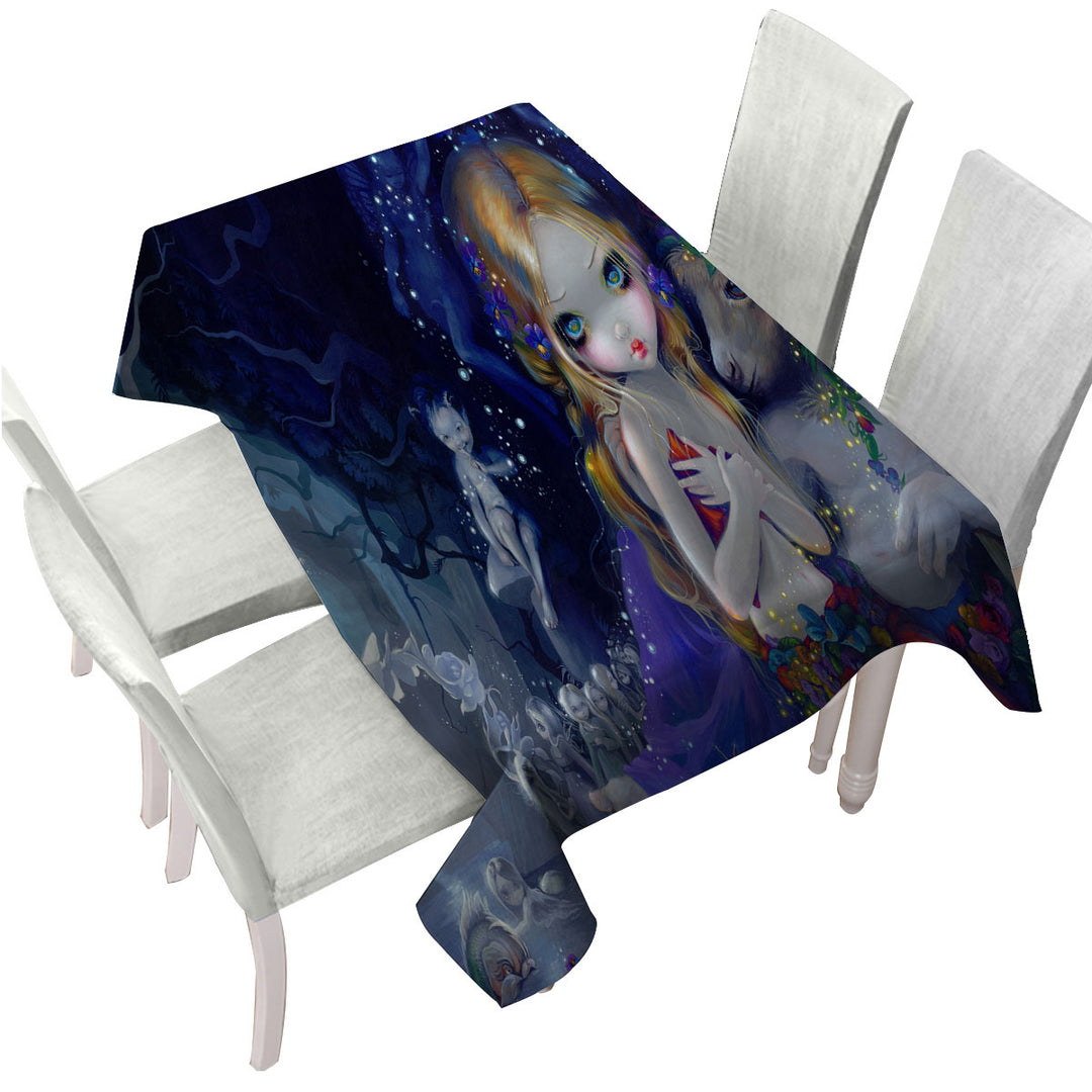 Fantasy Magical Art a Midsummer Night_s Dream Tablecloths