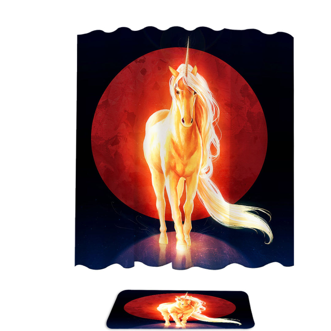 Fantasy Paintings the Last Unicorn Shower Curtains Online Trends