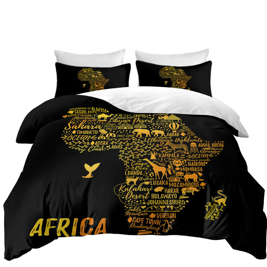 Fascinating Africa The African Continent Coverlets