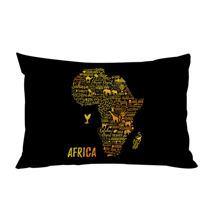 Fascinating Africa The African Continent Pillowcase