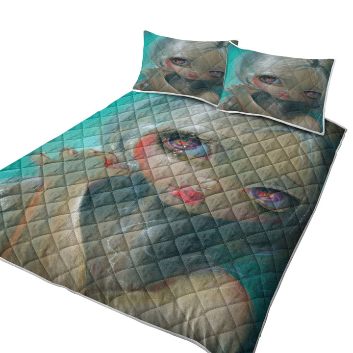 Fine Art A Wistful Moment Maiden Coverlet