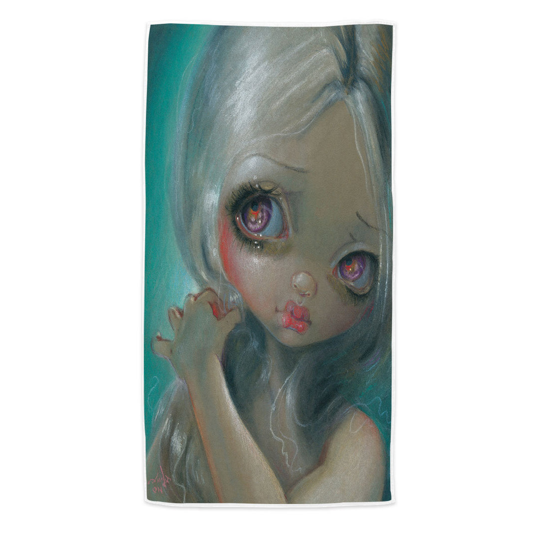 Fine Art Beach Towel A Wistful Moment Maiden