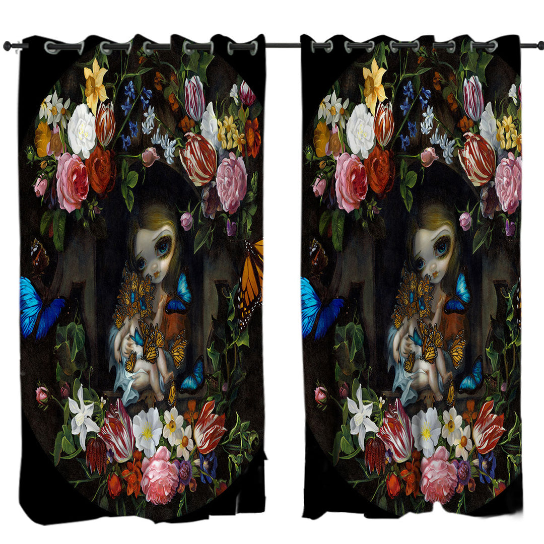 Fine Art Etreinte de Papillons Hug of Butterflies Drapery