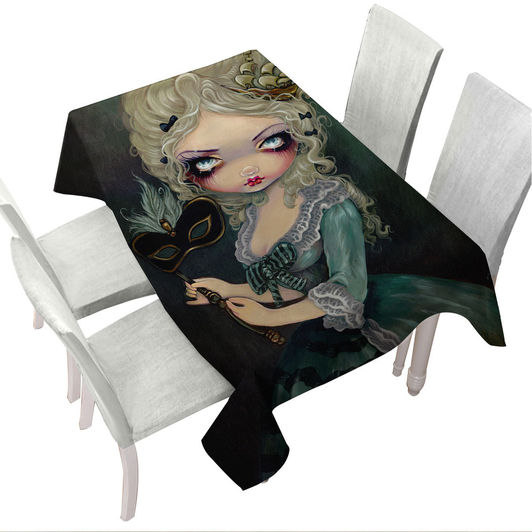 Fine Art Marie Masquerade the Doomed Queen Tablecloths