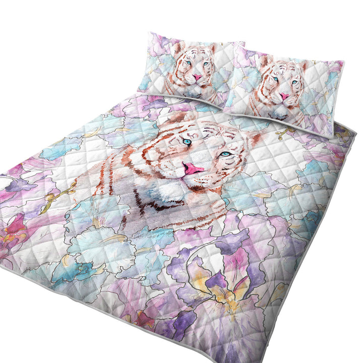 Fine Art Painting Tiger Quilt