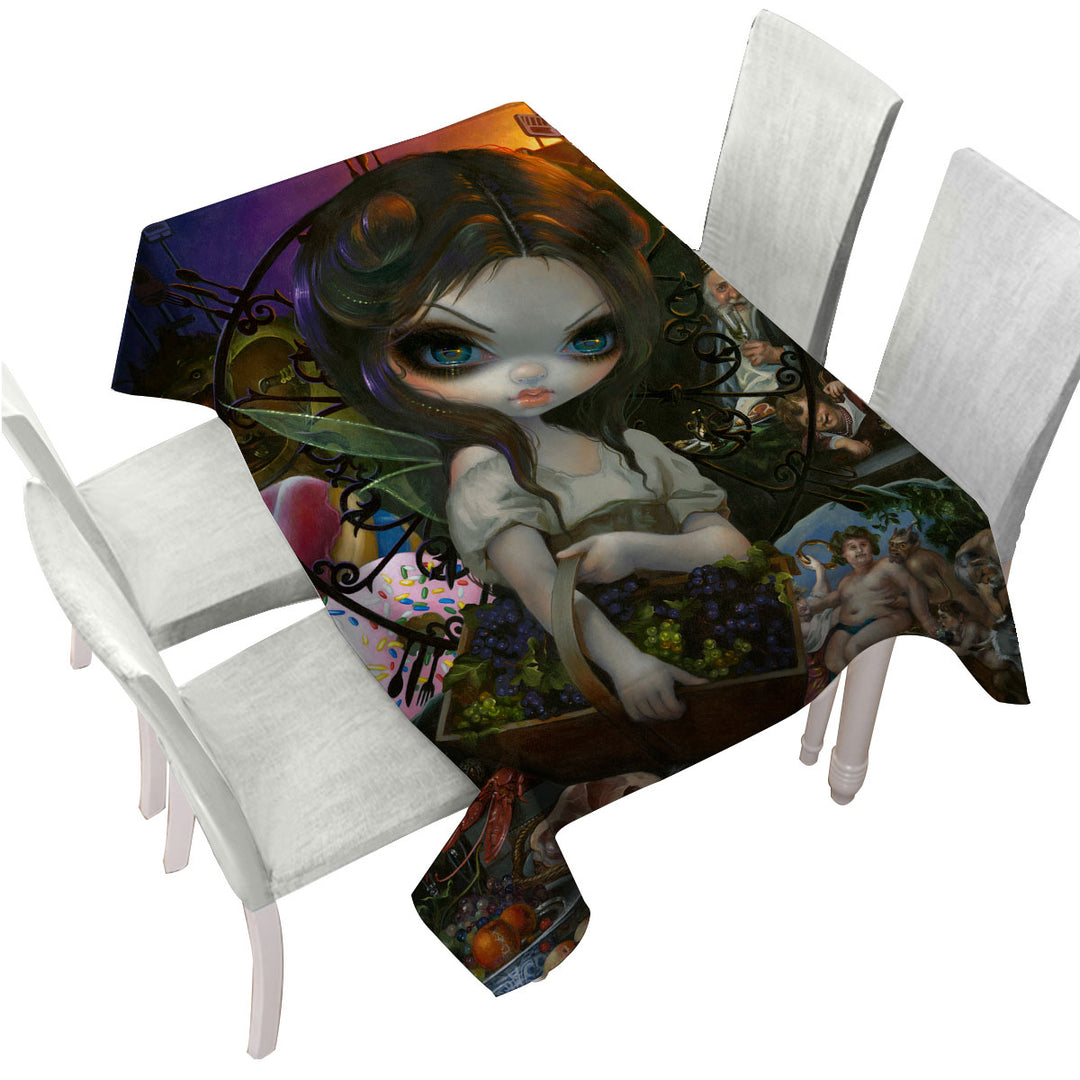 Fine Art Unseelie Court Gluttony Seven Deadly Sins Tablecloths