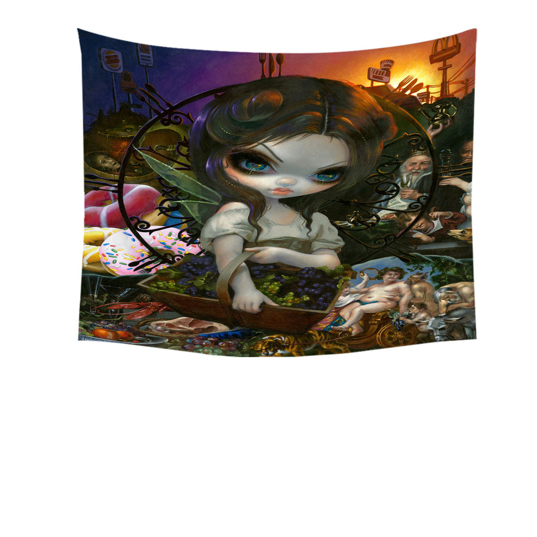Fine Art Unseelie Court Gluttony Seven Deadly Sins Tapestry
