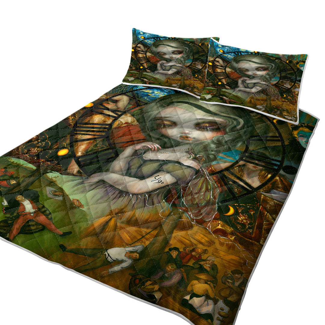 Fine Art Unseelie Court Sloth Seven Deadly Sins Quilts for sale