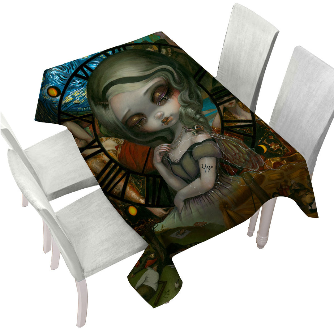 Fine Art Unseelie Court Sloth Seven Deadly Sins Tablecloth