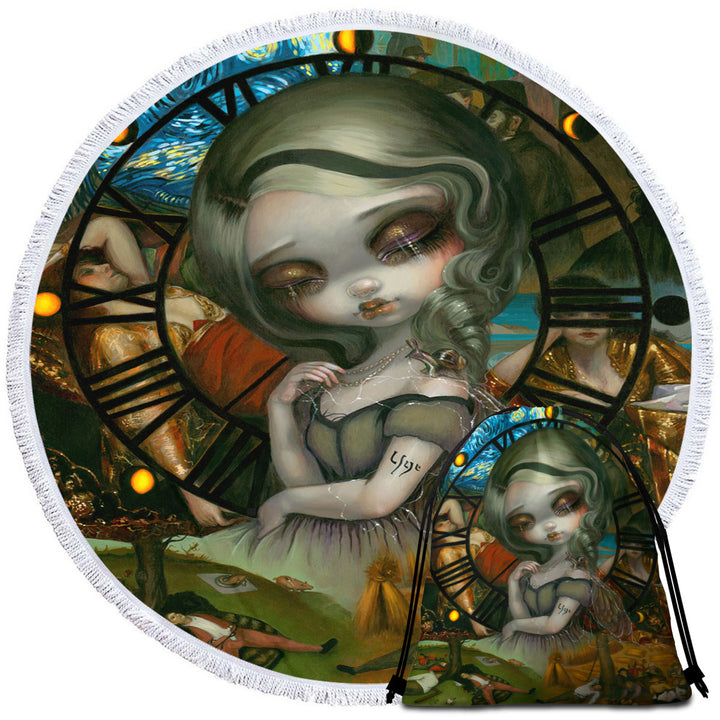 Fine Art Unseelie Court Sloth Seven Deadly Sins Unique Beach Towels