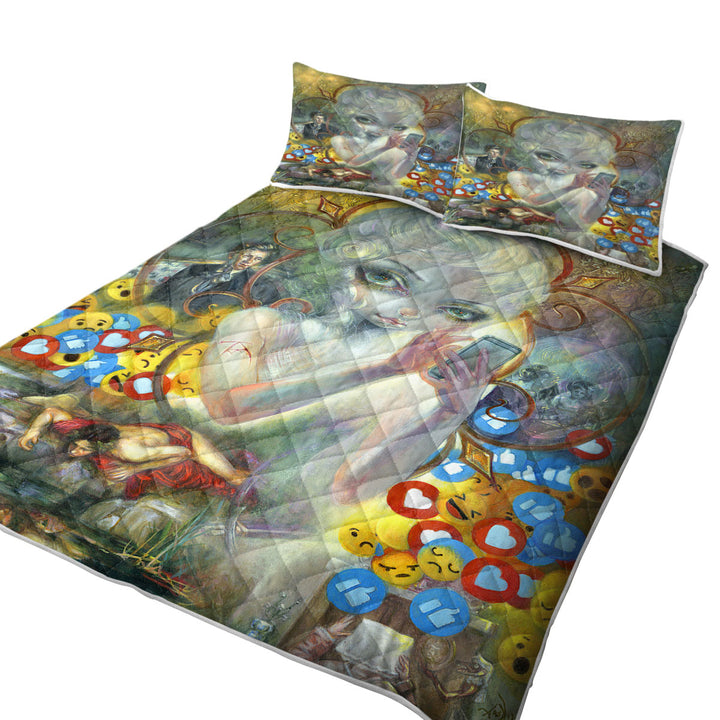 Fine Art Unseelie Court Vanity Seven Deadly Sins King Quilt