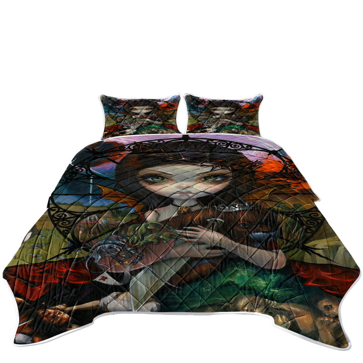 Fine Dark Art Unseelie Court Wrath Seven Deadly Sins Quilt