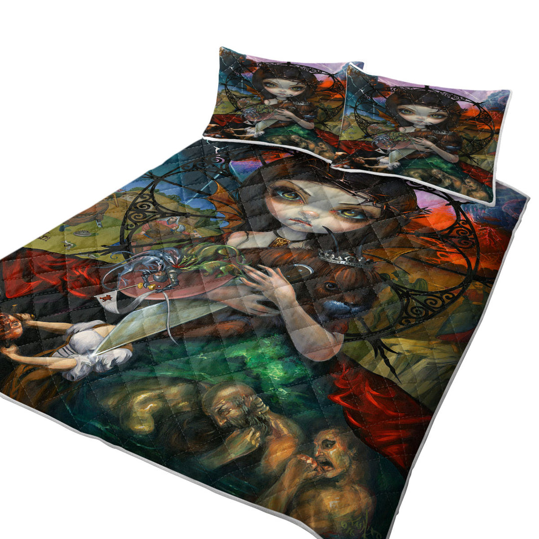 Fine Dark Art Unseelie Court Wrath Seven Deadly Sins Quilts