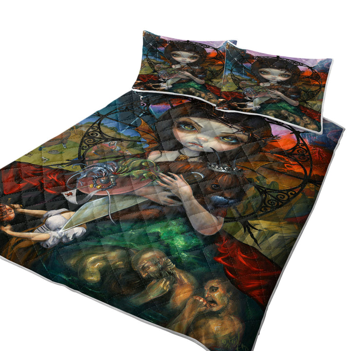 Fine Dark Art Unseelie Court Wrath Seven Deadly Sins Quilts