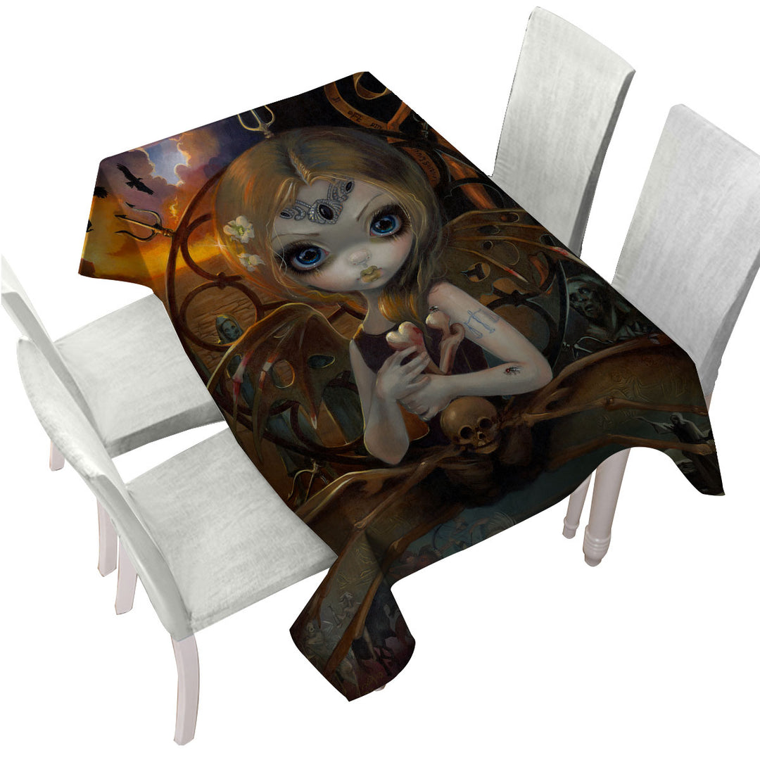 Fine History Art Unseelie Court Famine Spider Fairy Tablecloth