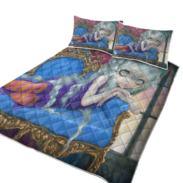 Fine Rococo Style Art Rapunzel at Twilight King Size Quilt