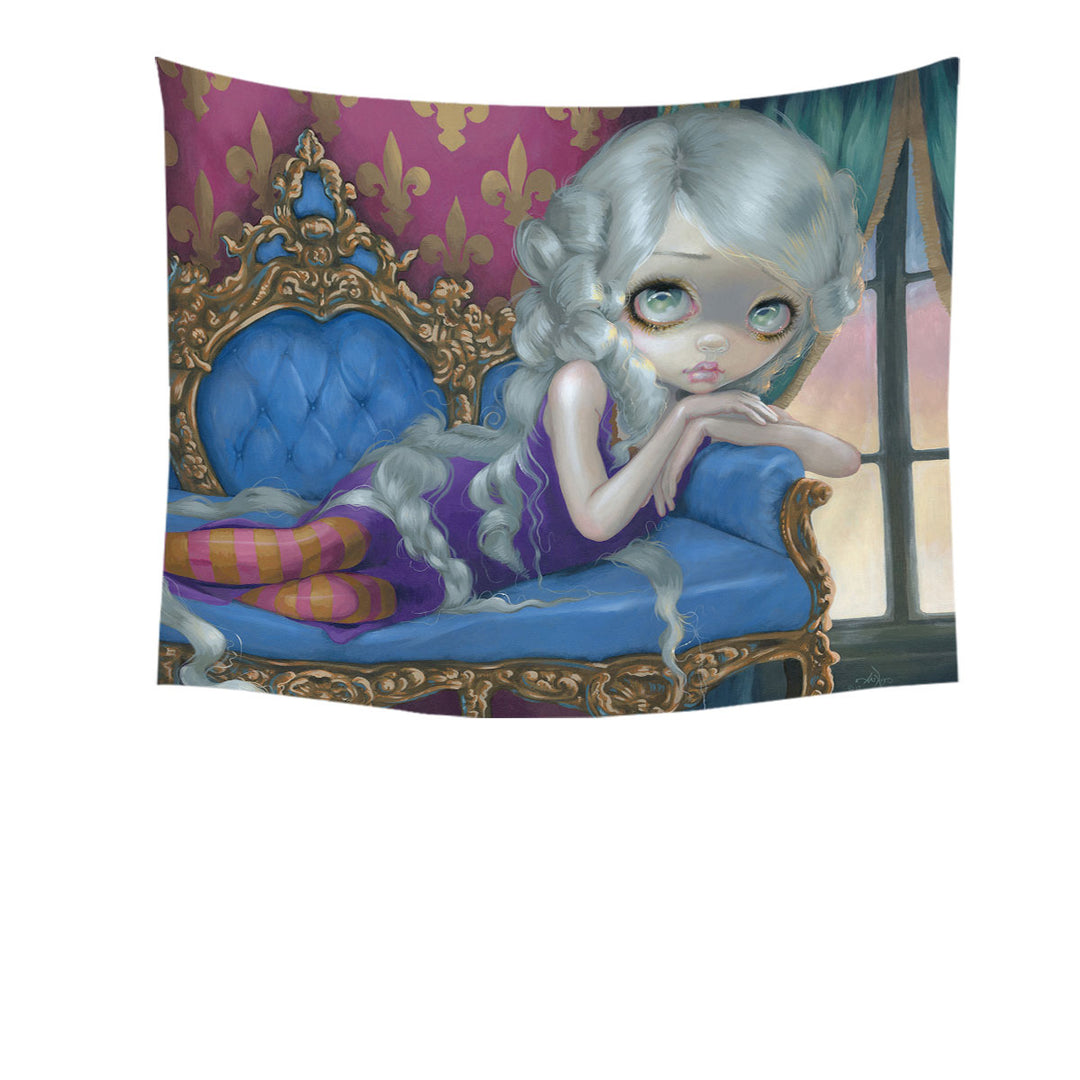 Fine Rococo Style Wall Art Rapunzel at Twilight Prints and Tapestry