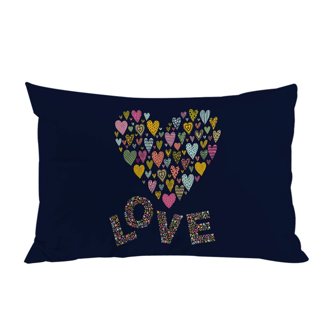 Floral Love and Multi Colored Heart of Hearts Bed Covers