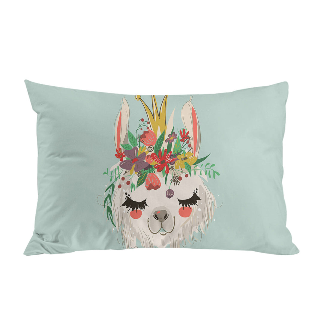 Floral Queen Llama Bed Covers