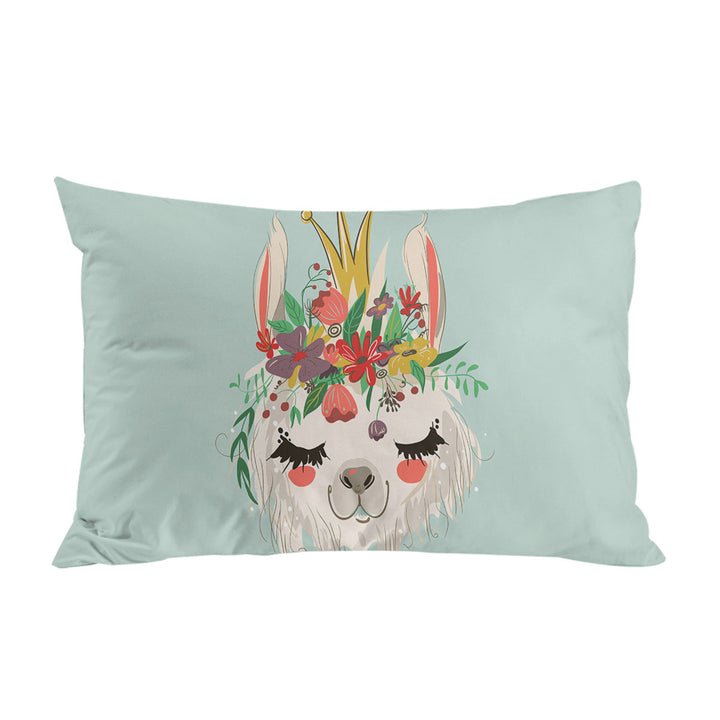 Floral Queen Llama Bed Covers