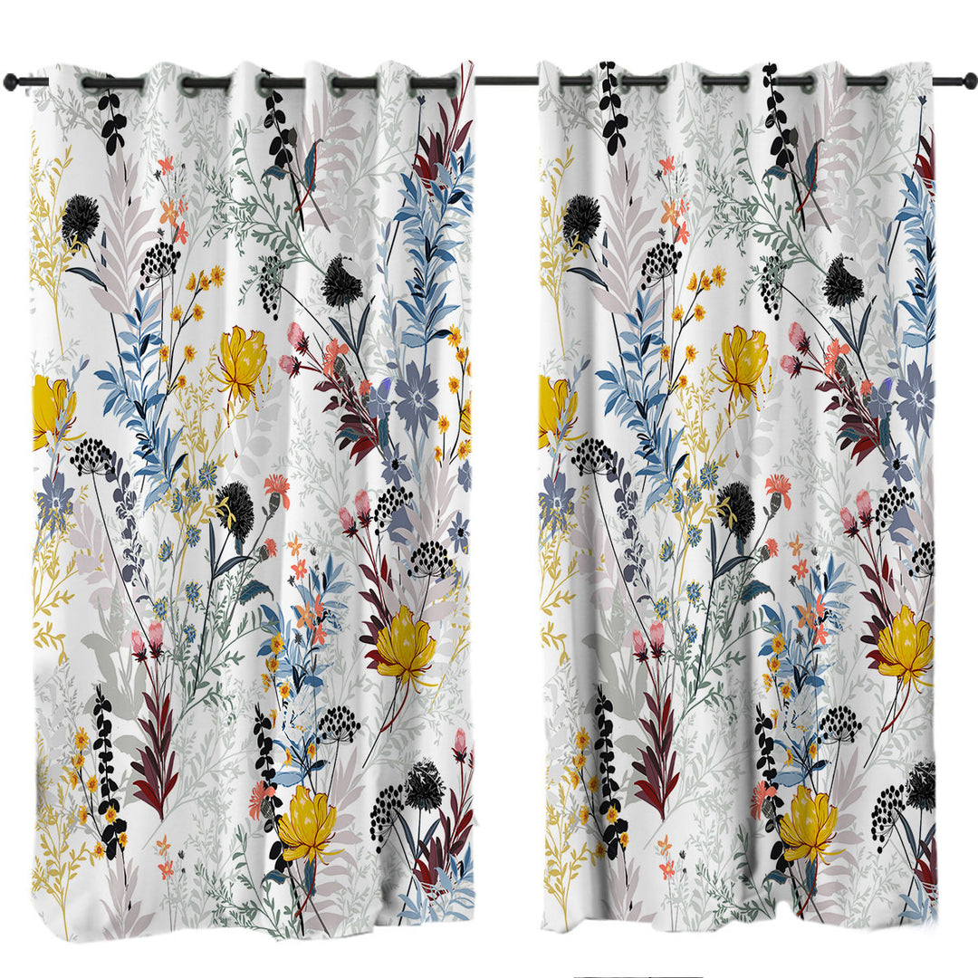 Flower Garden Curtains for Living Room