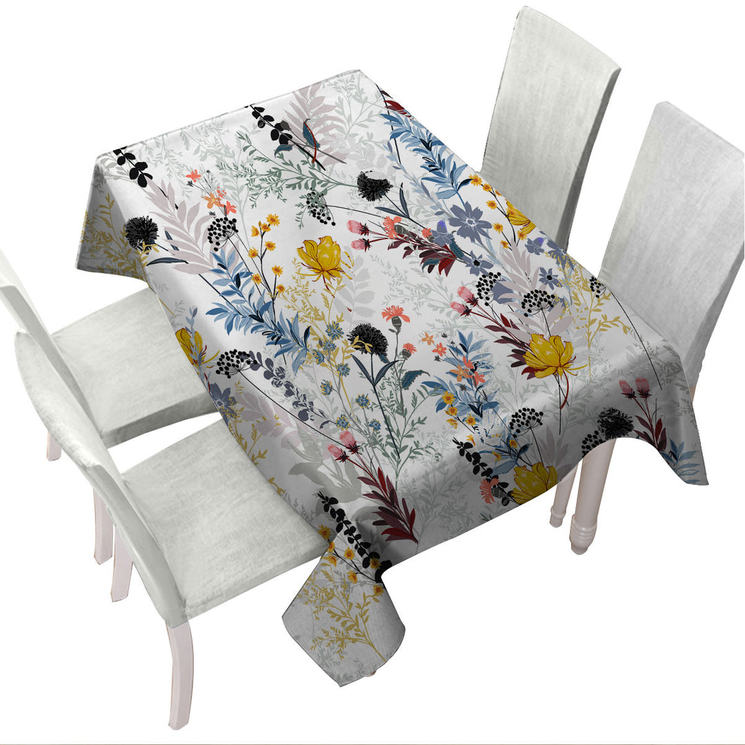 Flower Garden Custom table cloth