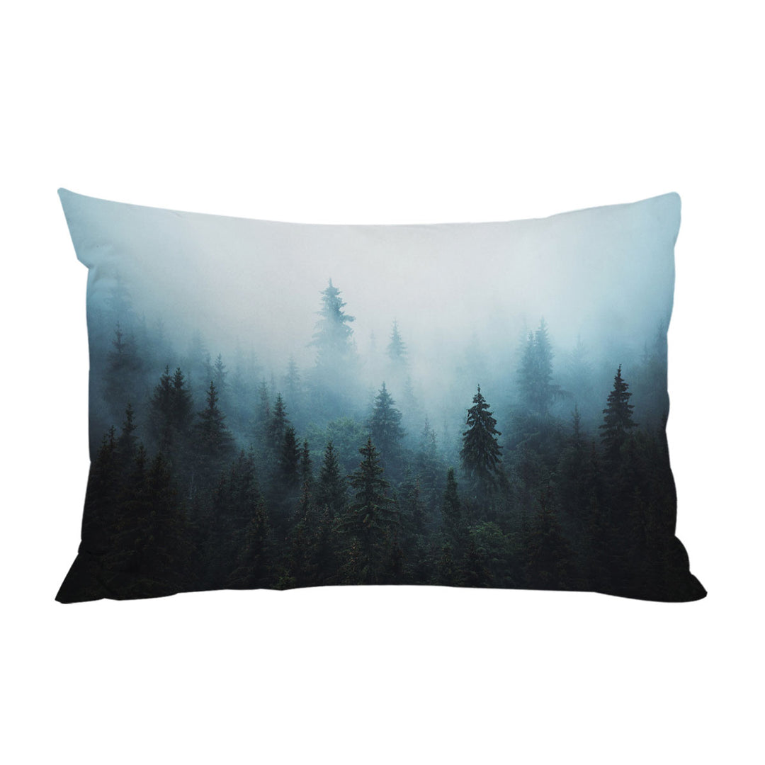 Foggy Pine Forest King Pillow Cases