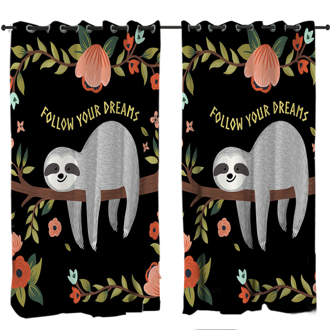 Follow Your Dreams Sloth Drapery
