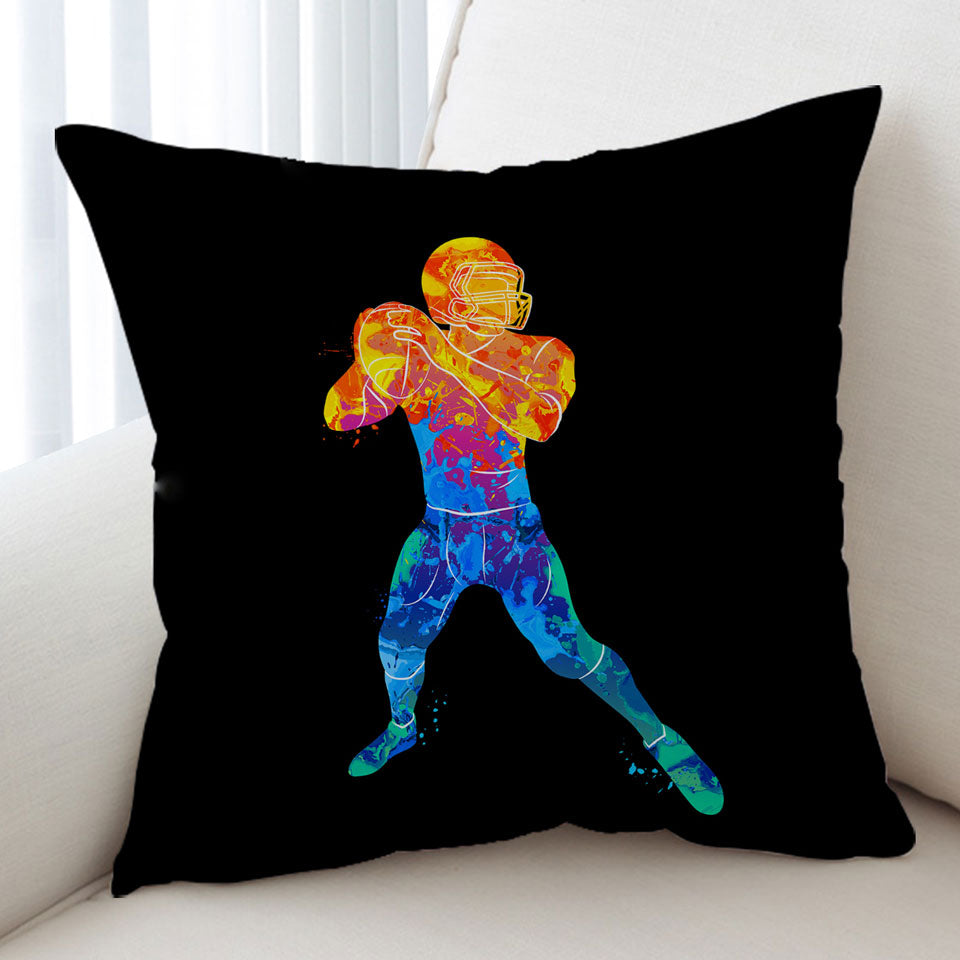 Football Throw Cushions Player