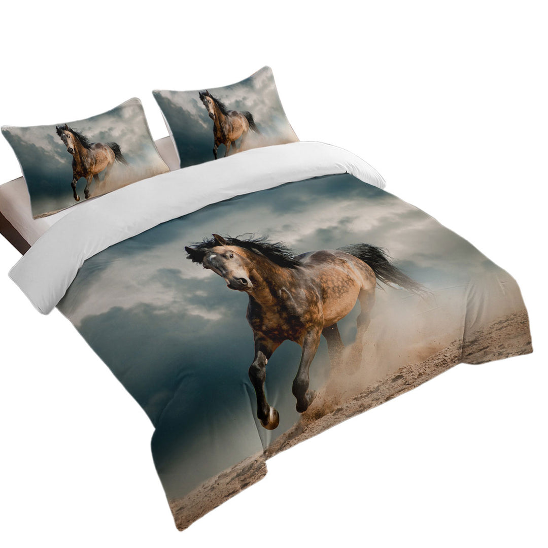 Free Spirit Running Horse Queen Size Duvet Cover