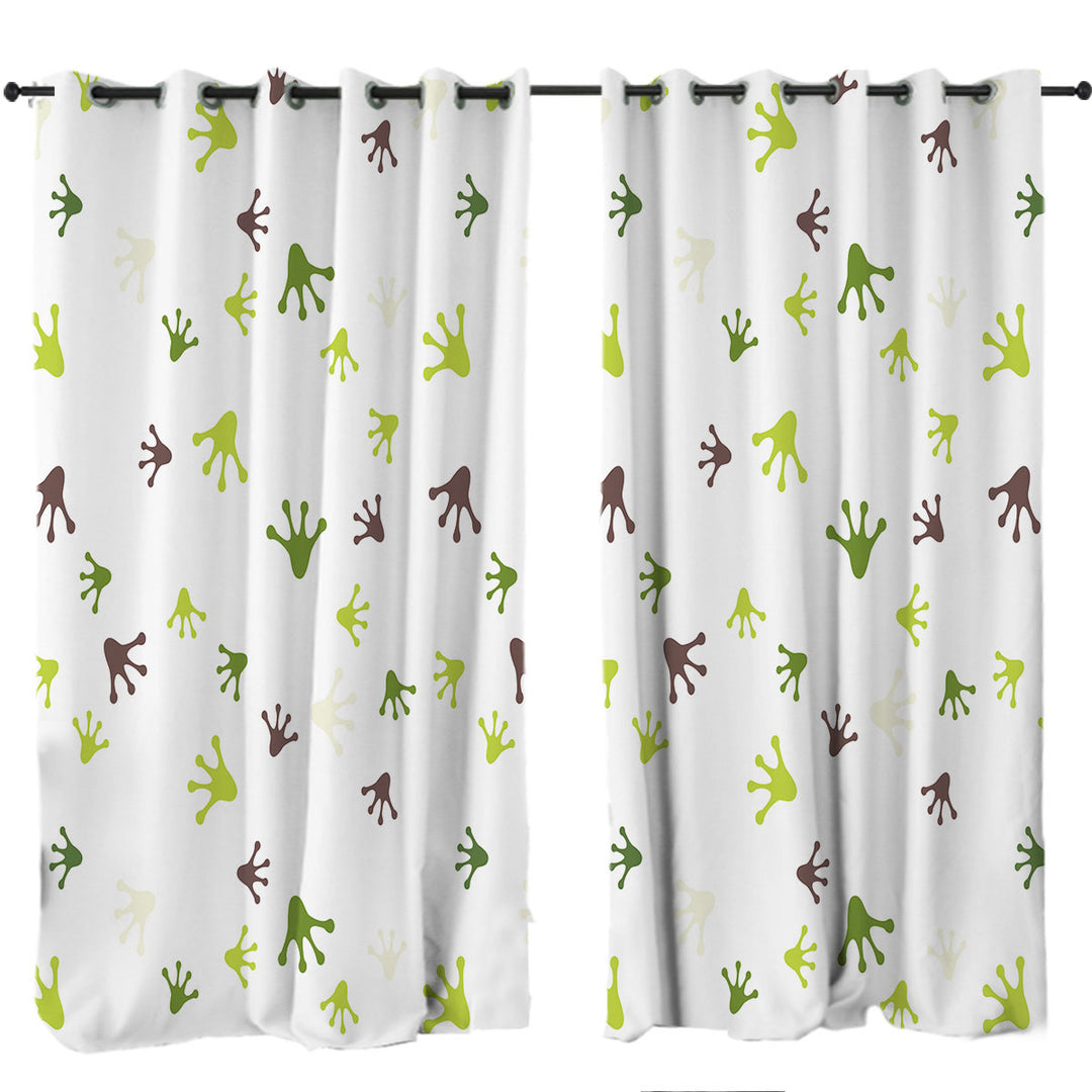 Frog Feet Curtains for Bedroom