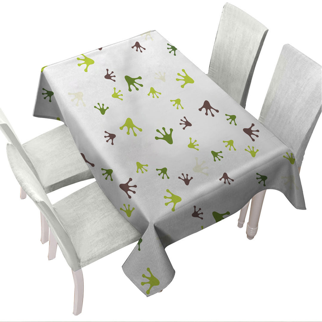 Frog Feet Custom table cloth