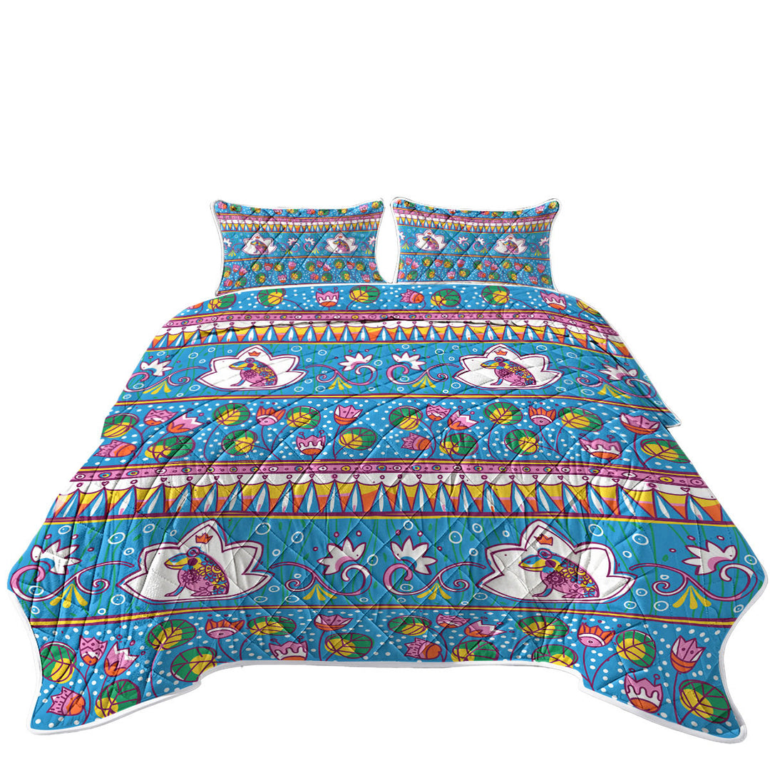 Frog King Quilts for Beds