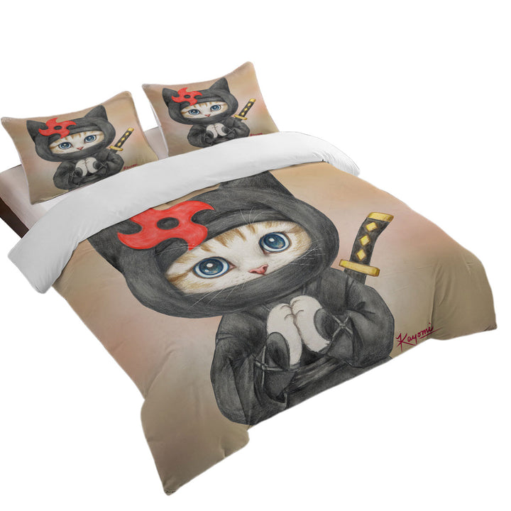 Funny Cats Cute Ninga Kitten Good Duvet Covers