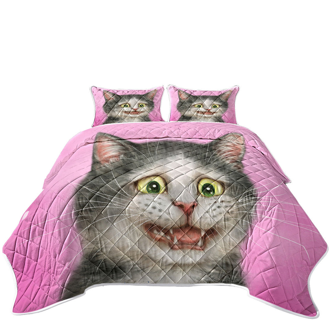 Funny Cats Drawings the Traumatized Kitten Coverlets
