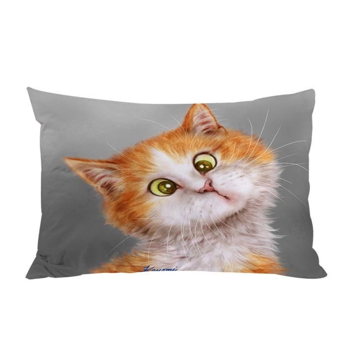 Funny Cats Silly Face Ginger Kitten Bed Covers