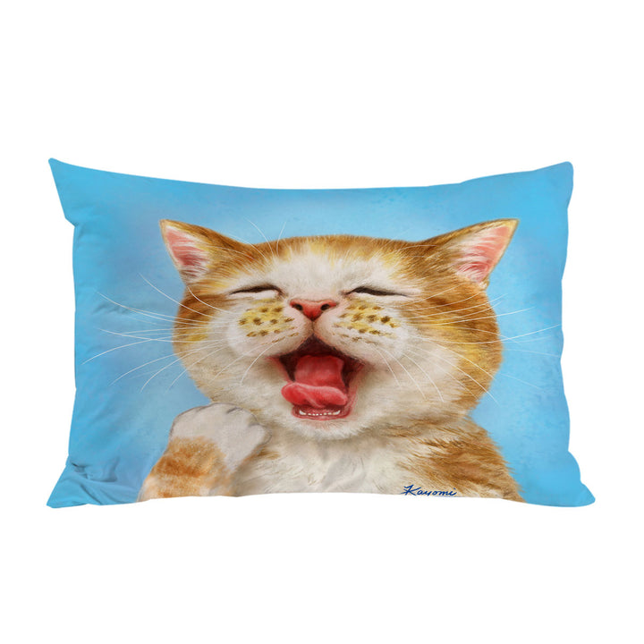 Funny Cats Sleepy Kitten Pillow Case Covers