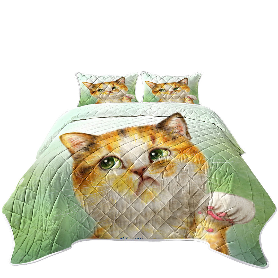 Funny Cats Whatever the Unsatisfied Kitten Coverlets