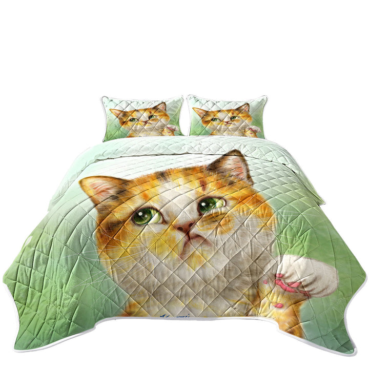 Funny Cats Whatever the Unsatisfied Kitten Coverlets