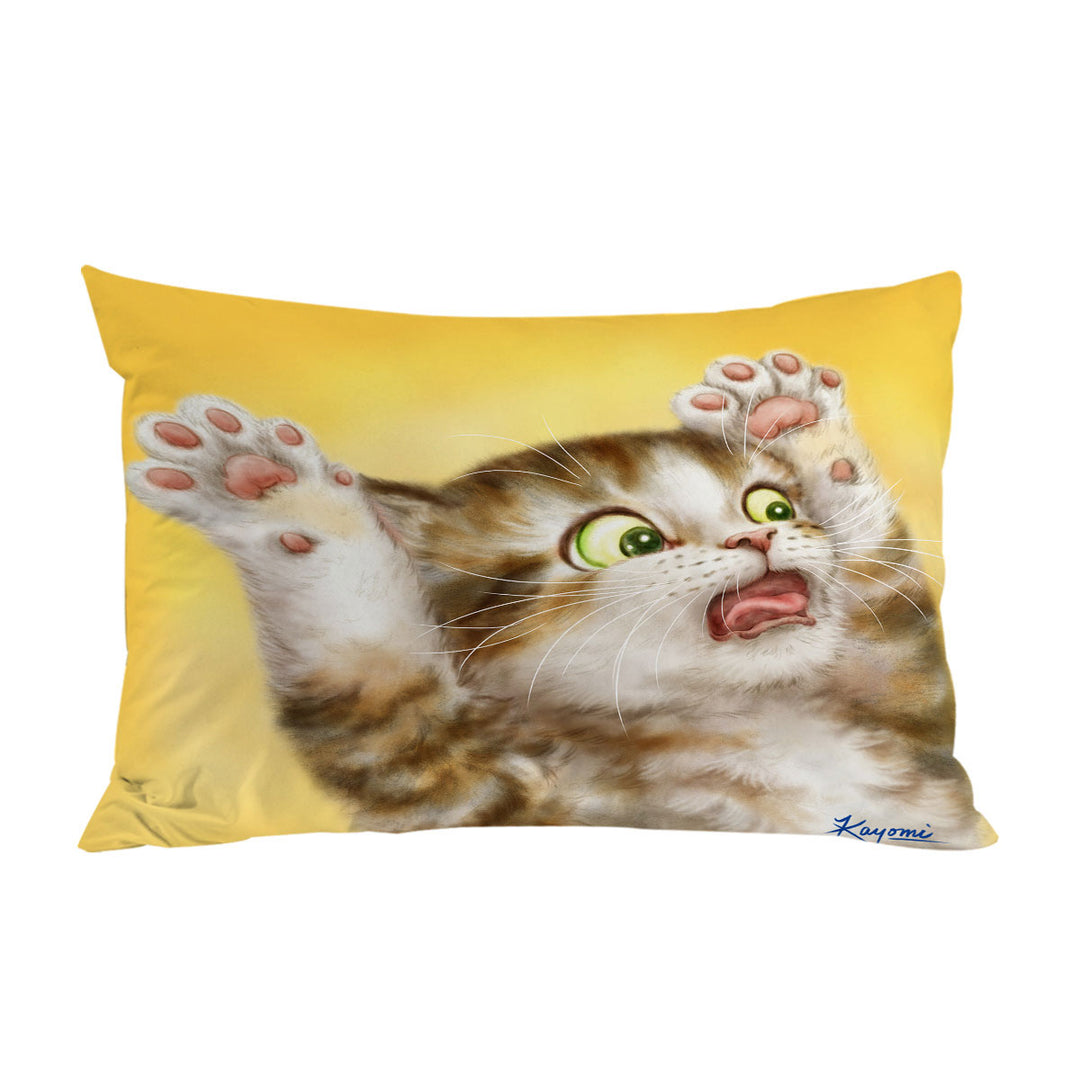 Funny Cats for Kids the Panic Attack Kitty Pillowcases
