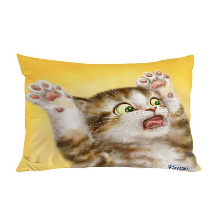 Funny Cats for Kids the Panic Attack Kitty Pillowcases