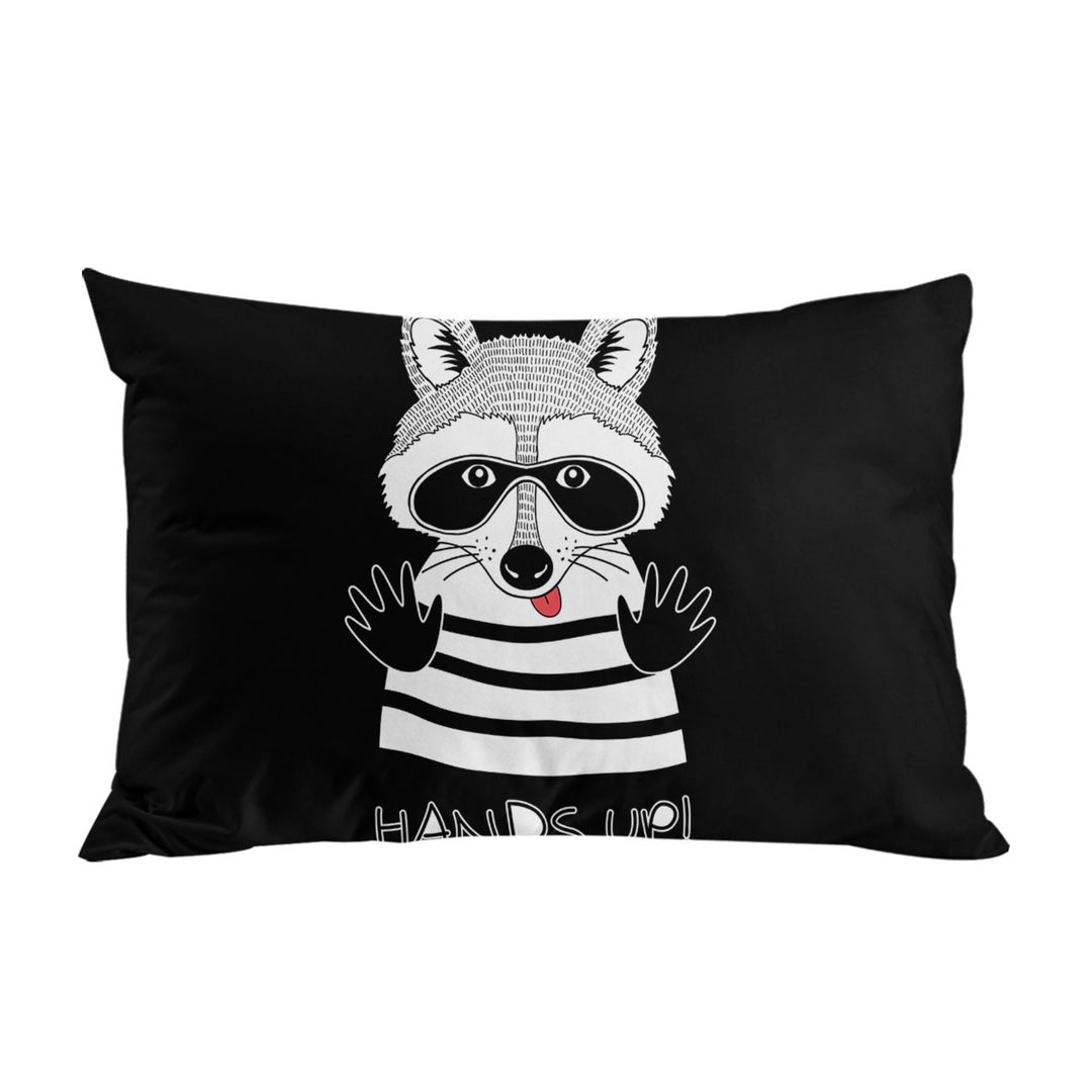 Funny Cute Prisoner Raccoon Pillowcase