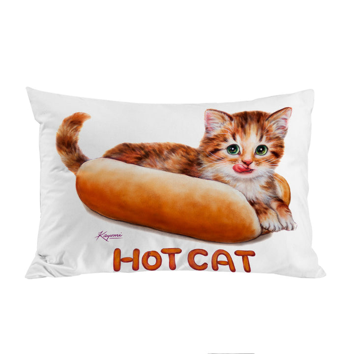 Funny Kittens Ginger Hot Cat King Pillow Cases