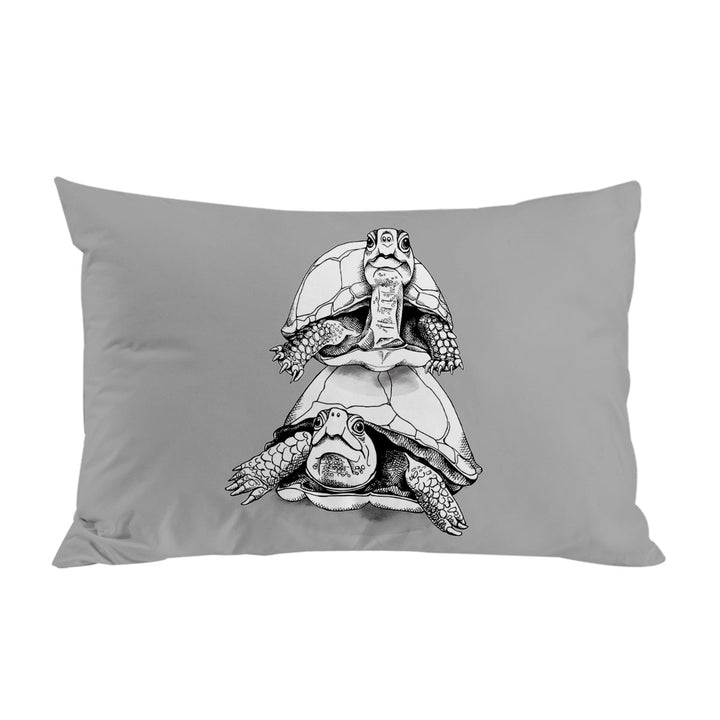 Funny Looking Turtle Couple Bed Covers