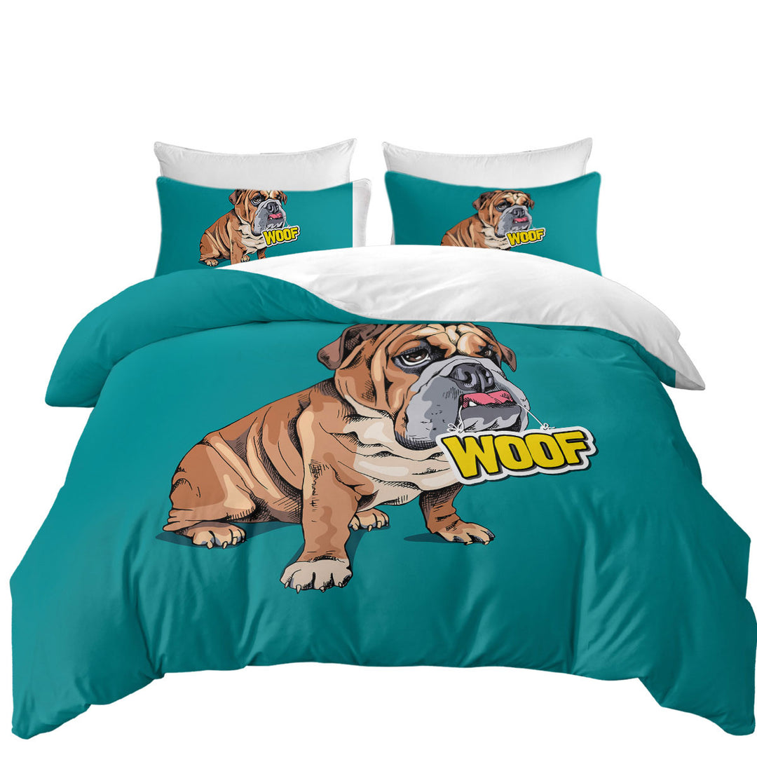 Funny Sleepy Bulldog Duvet Covers King