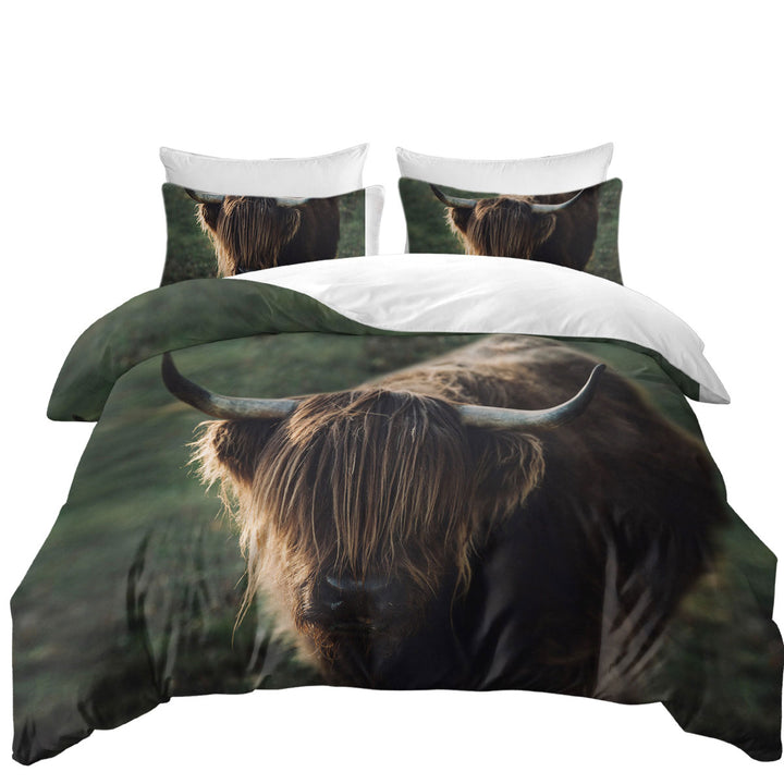 Funny Wild Yak King Duvet Cover set