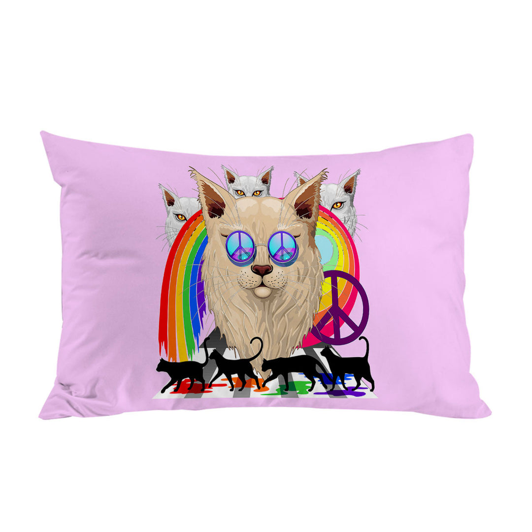 Funny and Cool Retro Cats Pillow Cases